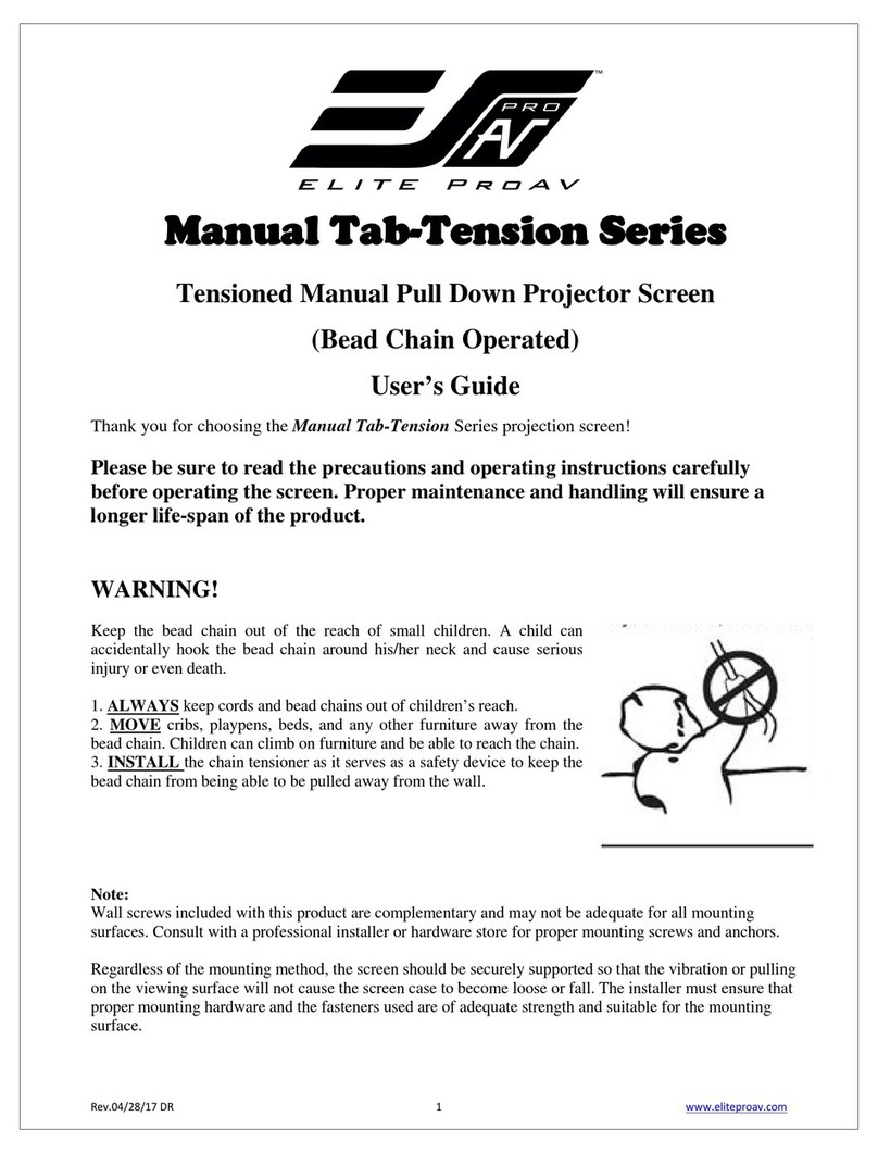 EliteProAV MT100XWH User manual
