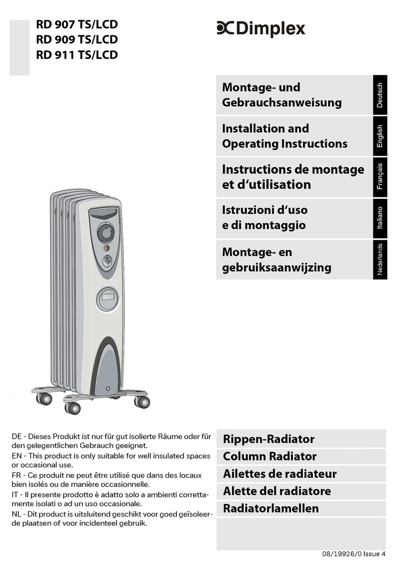 Dimplex RD 909 TS/LCD User manual