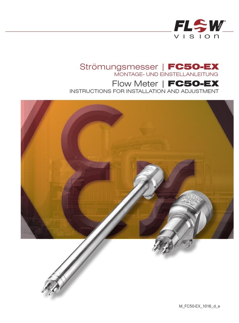 Flow vision FC50-EX Instructions for installation and adjustment