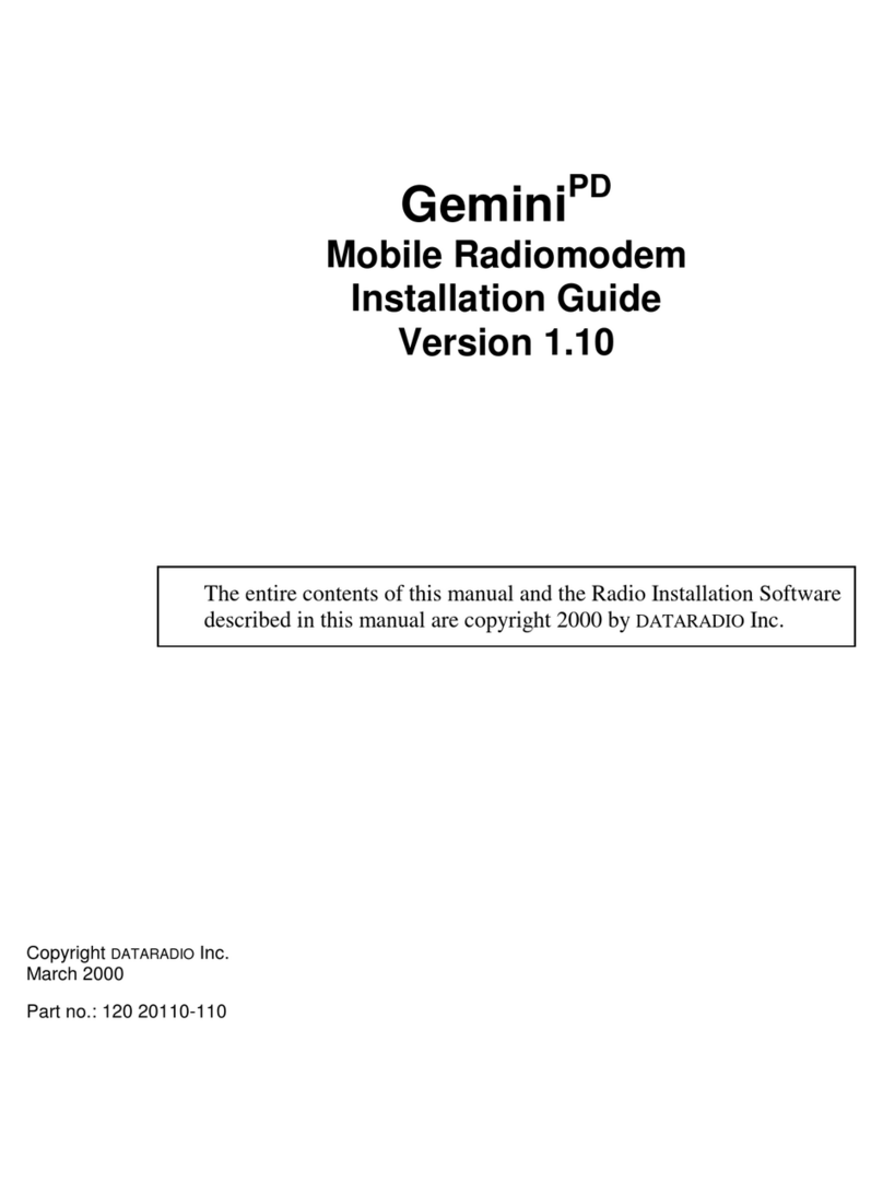 Dataradio Gemini User manual