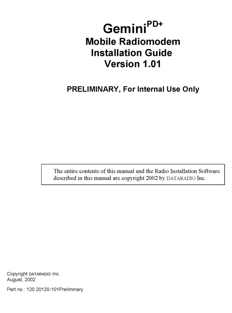 Dataradio Gemini/PD+ installation guide