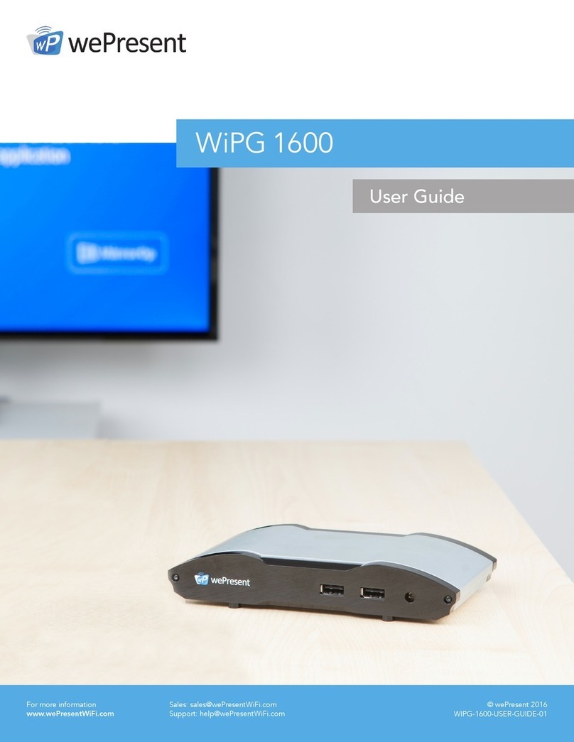 WePresent WiPG-1600 user guide