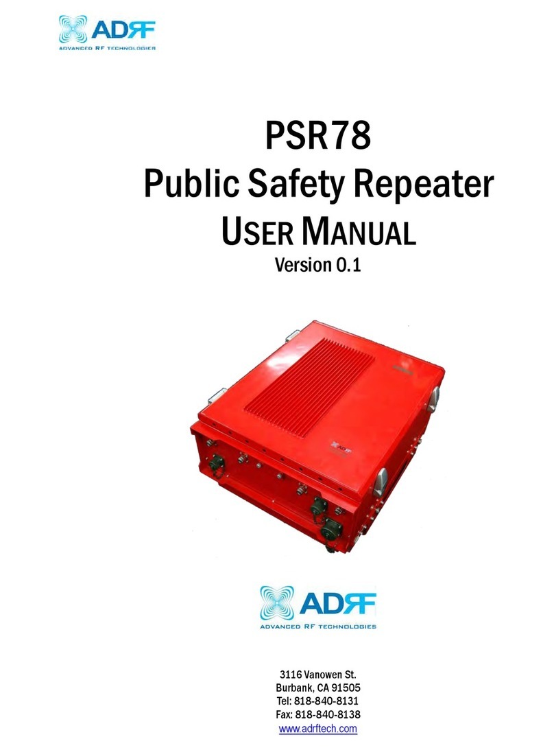 ADRF PSR78 User manual ADRF PSR78 User manual