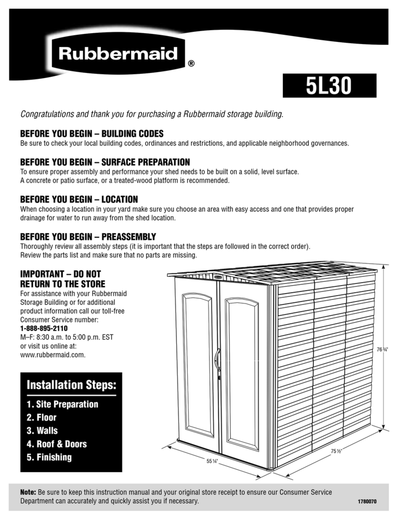Rubbermaid 5L30 Assembly instructions Rubbermaid 5L30 Assembly instructions