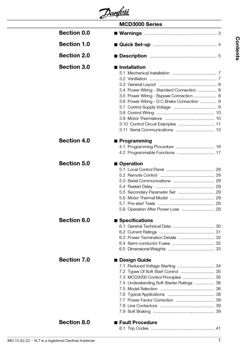 Danfoss MCD3000 Series User manual