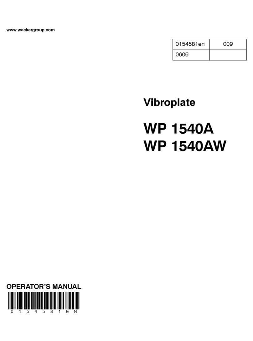 Wacker Neuson WP1540Aw US User manual