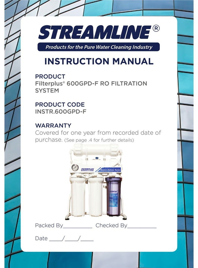 Streamline Filterplus 600GPD-F instruction manual