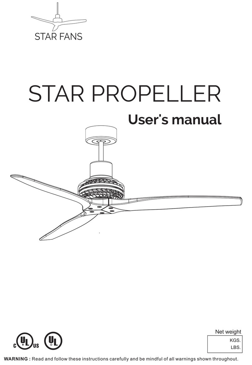 Star Fans Start propeller user manual