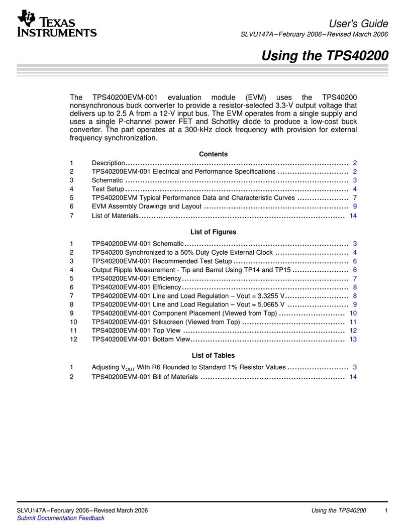 Texas Instruments TPS40200 User manual Texas Instruments TPS40200 User manual