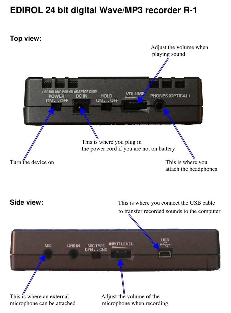 Edirol R-1 user manual