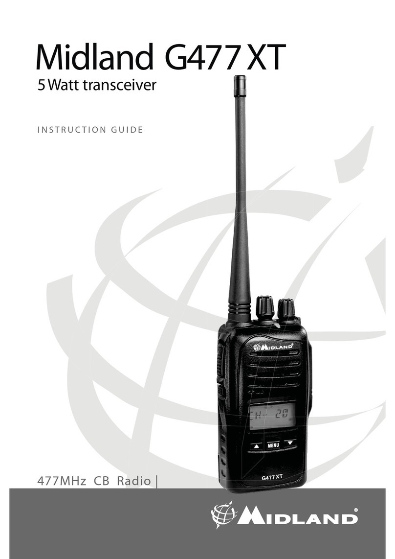 Midland G477 XT Instruction guide
