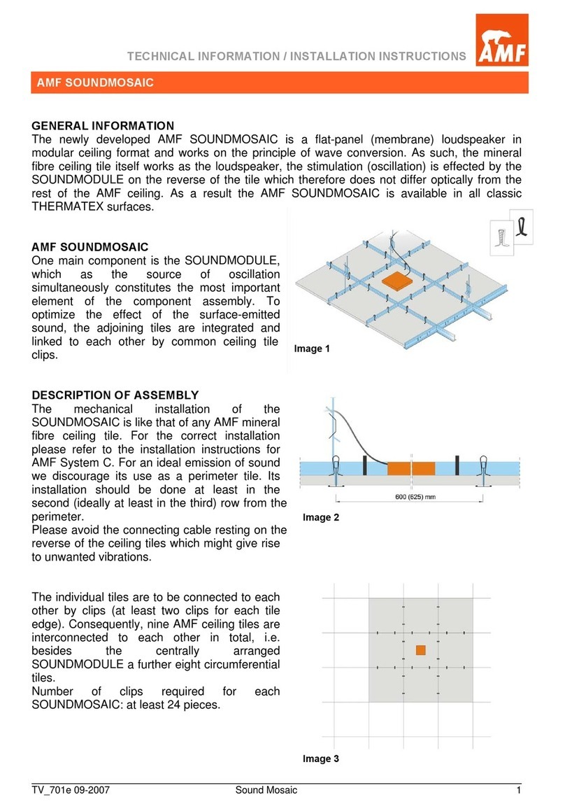 AMF SOUNDMOSAIC Technical information installation instructions