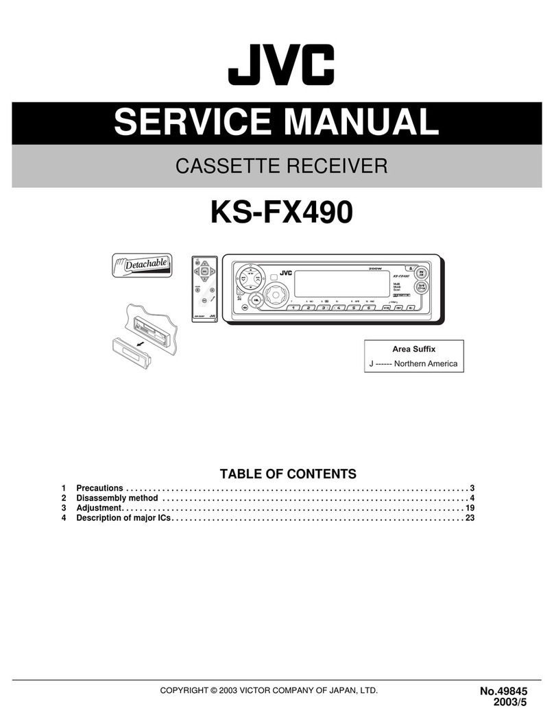 JVC KS-FX490 - Radio / Cassette Player User manual