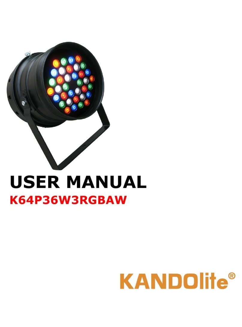 Kandolite K64P36W3RGBAW user manual