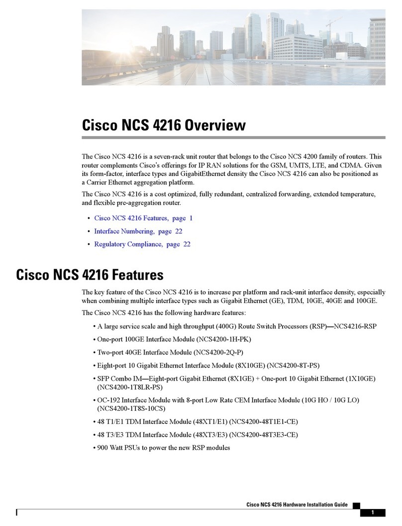 Cisco NCS 4216 User manual