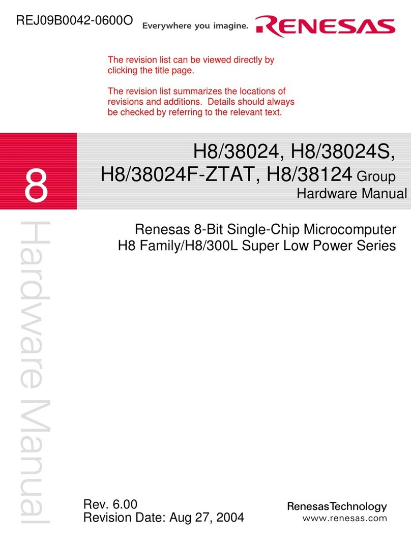Renesas H8/38024 Series User manual