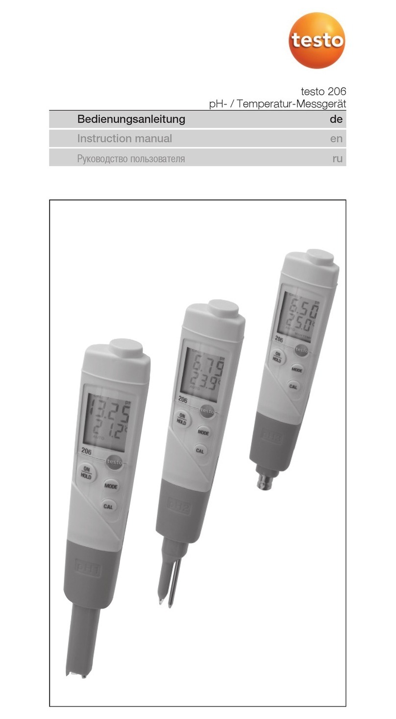 TESTO 206 User manual