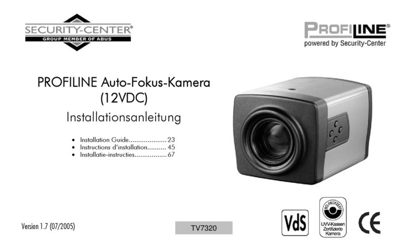 Security-Center TV7320 installation instructions