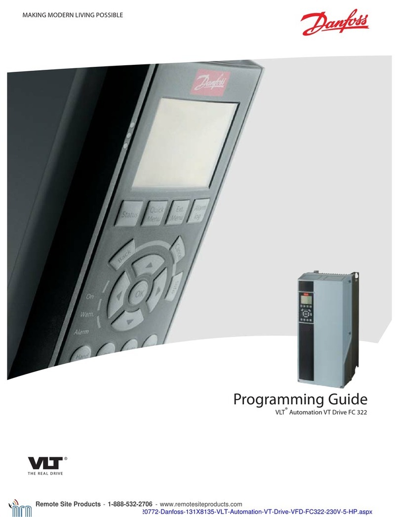 Danfoss VLT Automation VT Drive FC 322 Operating instructions