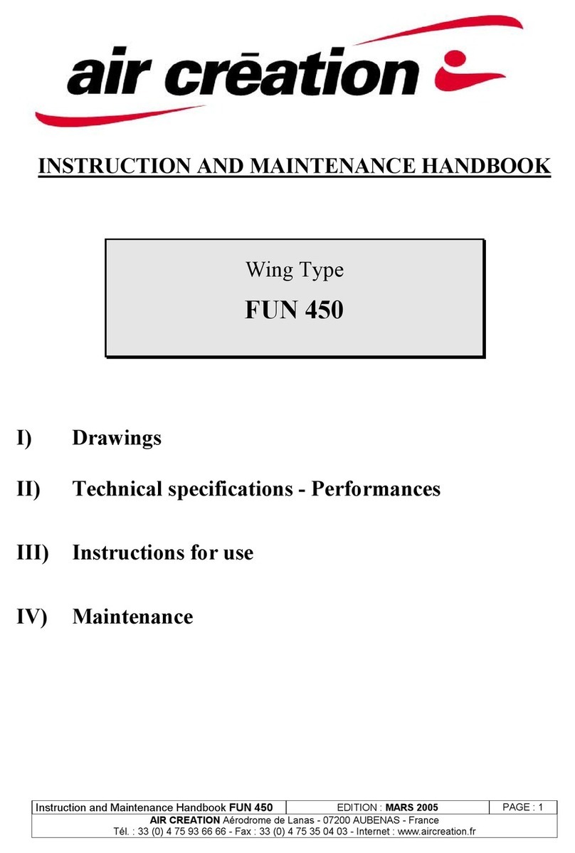 Air Creation FUN 450 Instruction and maintenance handbook