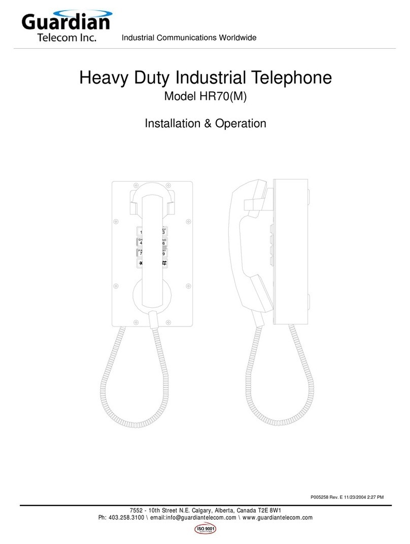 Guardian Telecom HR70(M) User manual