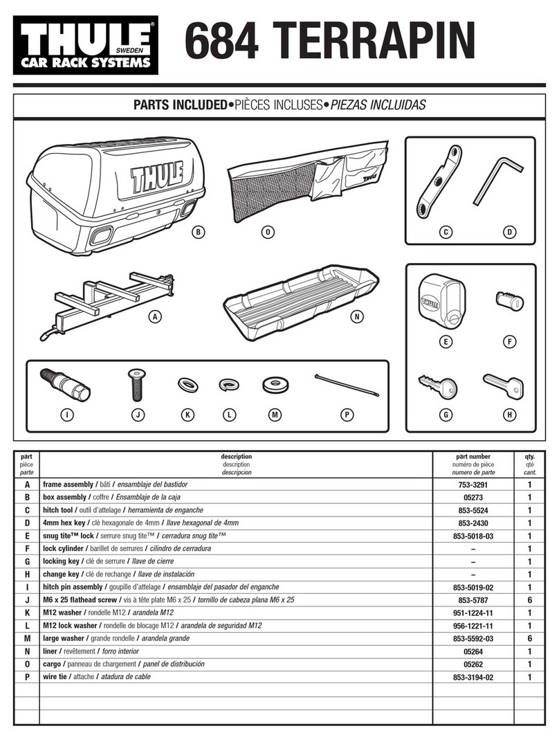 Thule 684 TERRAPIN User manual