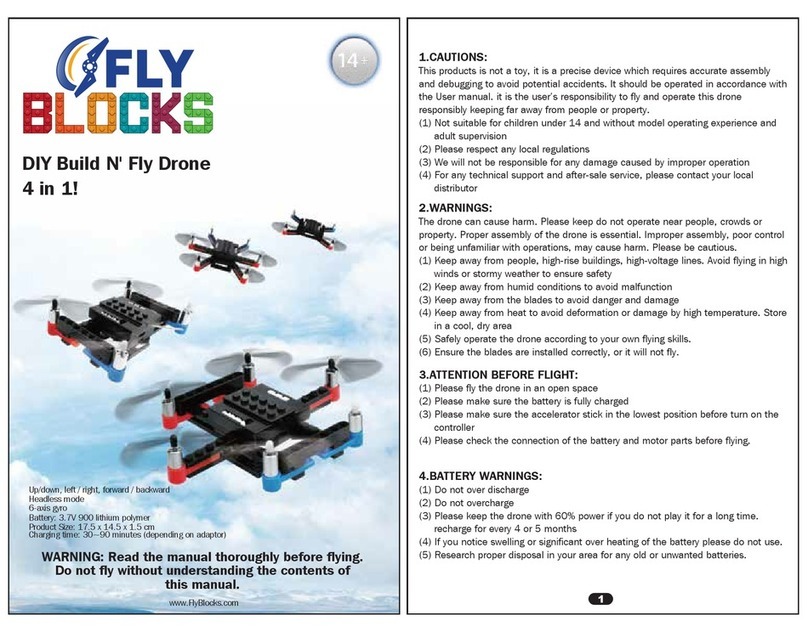 Fly Blocks DIY Build N' Fly Drone 4 in 1 user manual
