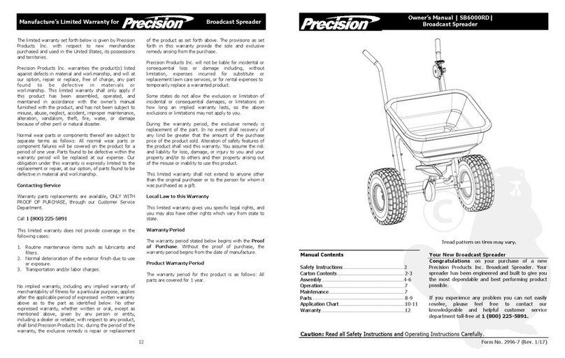 Precision SB6000RD User manual