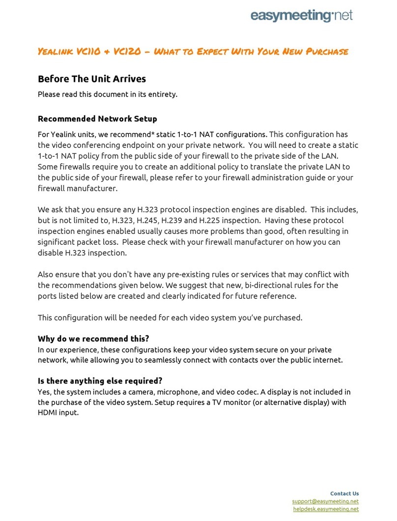 Yealink VC110 User manual