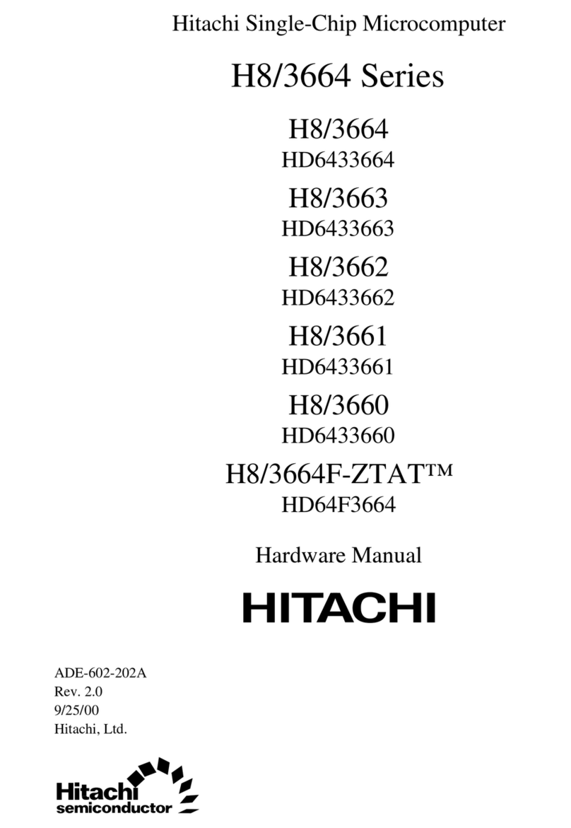 Hitachi H8/3664 Hardware manual