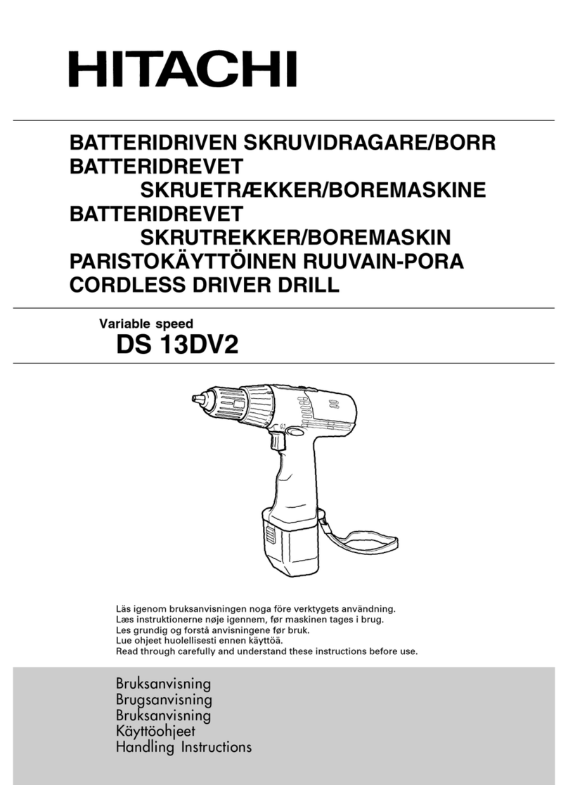 Hitachi DS 13DV2 User manual