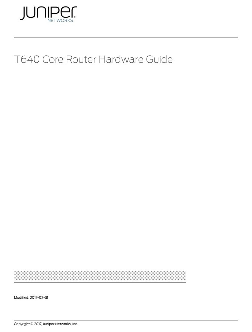 Juniper T640 Installation instructions