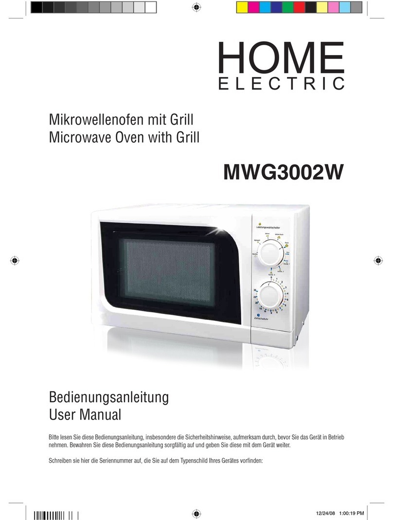 Home electric MWG3002W user manual