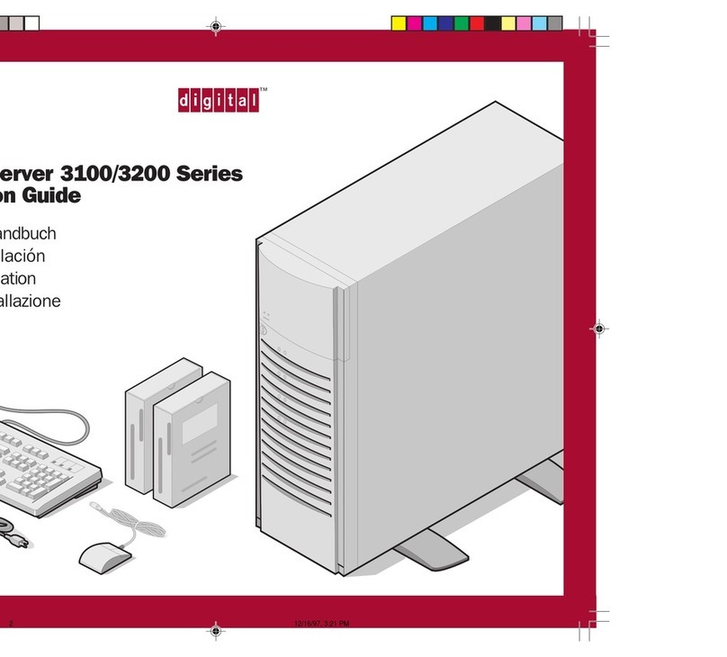 Digital Equipment Server 3100 series User manual