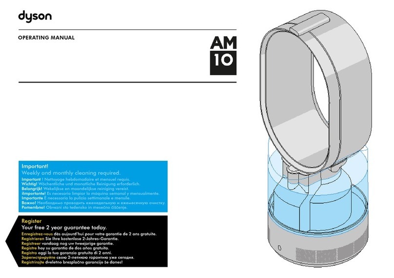 Dyson AM10 operating manual