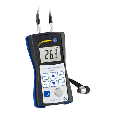 PCE Instruments PCE-TG 50 user manual