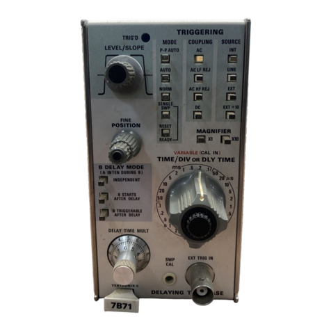 Tektronix 7B71 User manual