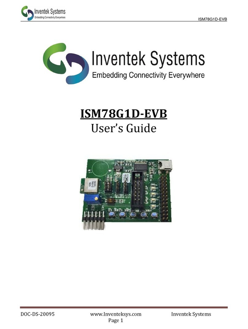 Inventek Systems ISM78G1D-EVB User manual