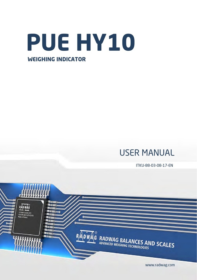 RADWAG PUE HY10 user manual