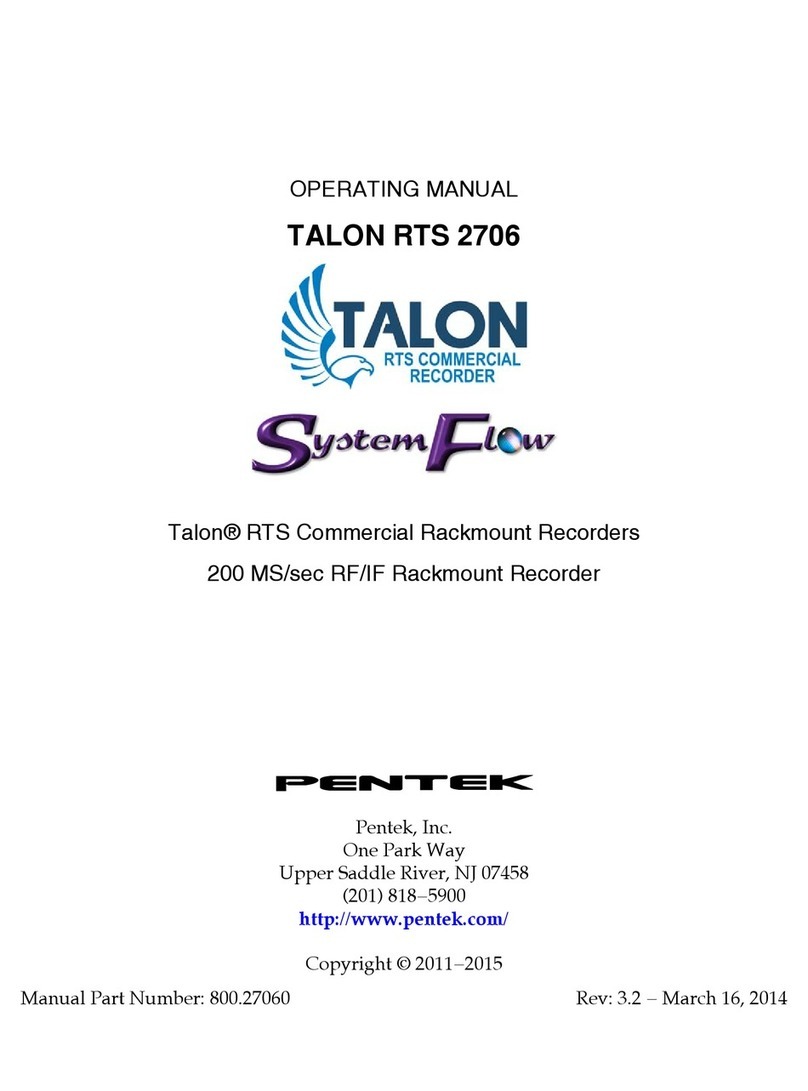 Talon RTS 2706 operating manual