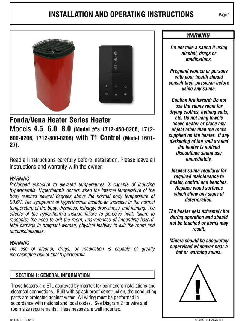 Tylo 1712-450-0206 Installation and operating instructions