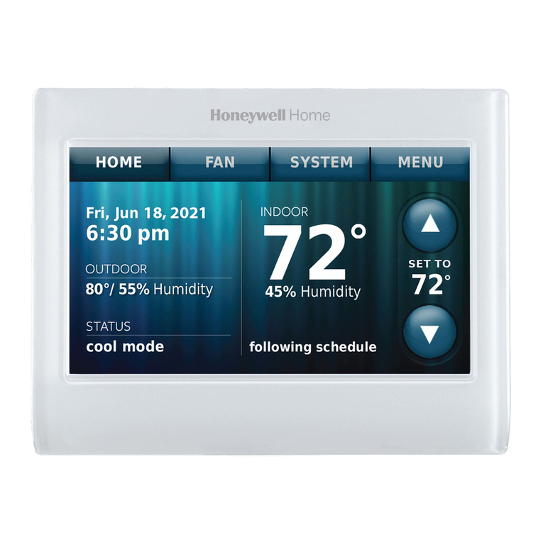 Honeywell Wi-Fi Thermostat 9000 User manual