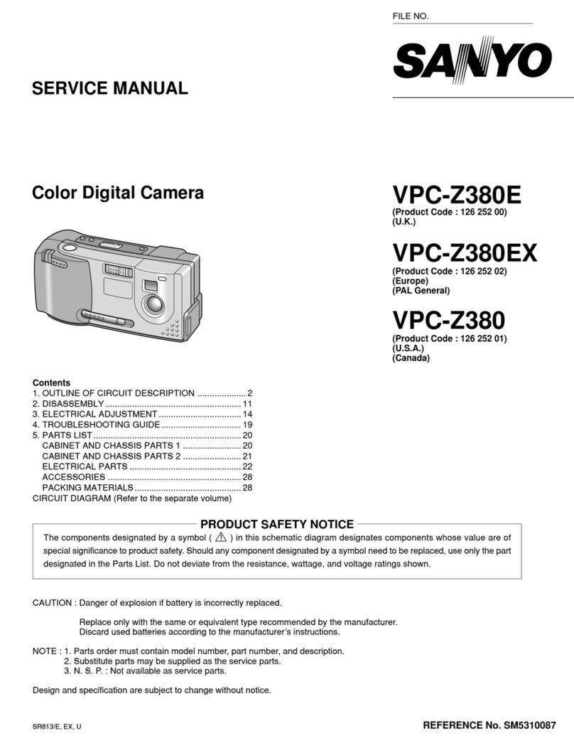 Sanyo VPC-Z380E User manual
