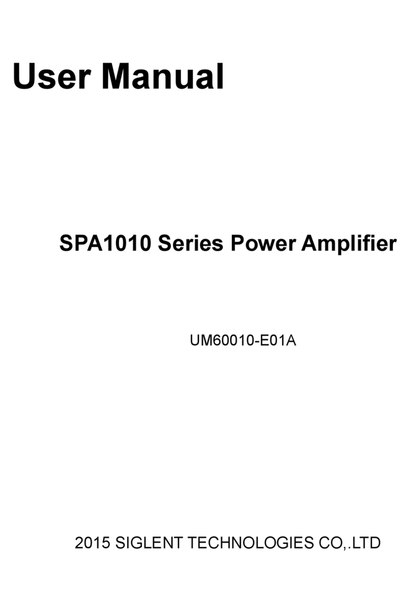SIGLENT SPA1010 Series user manual