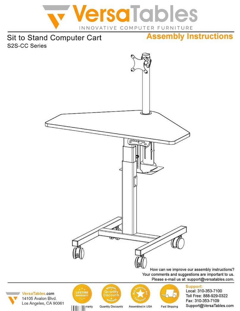 VersaTables S2S-CC series User manual
