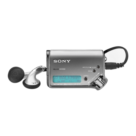 Sony NW-E99 - Network Walkman User manual