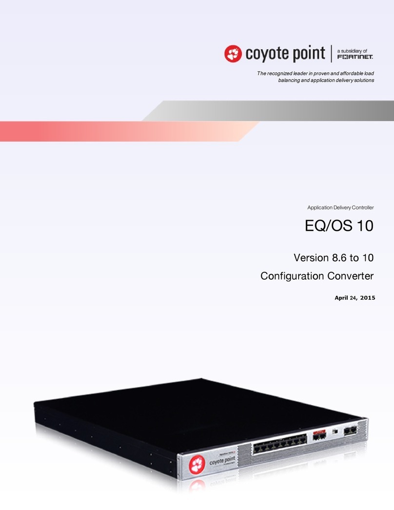 Coyote Point Systems EQ/OS 10 manual