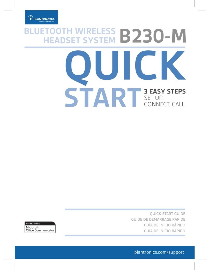 Plantronics B230-M User manual