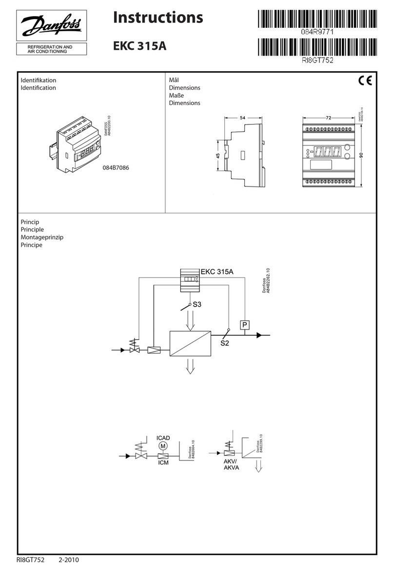 Danfoss EKC 315A instructions Danfoss EKC 315A instructions