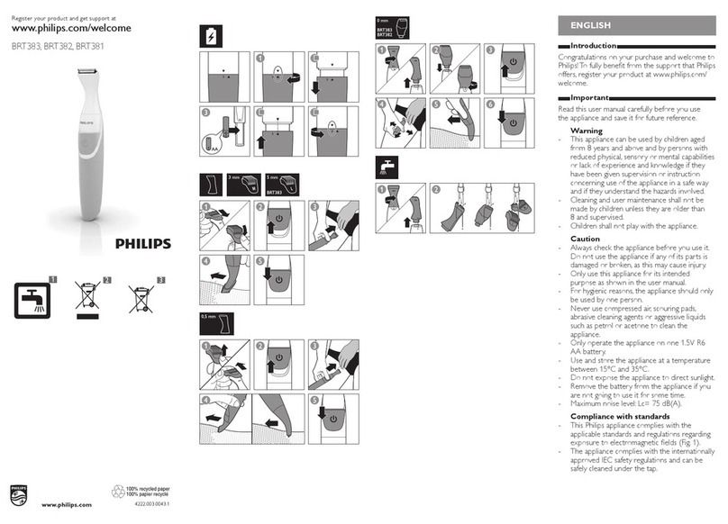 Philips BRT381 User manual